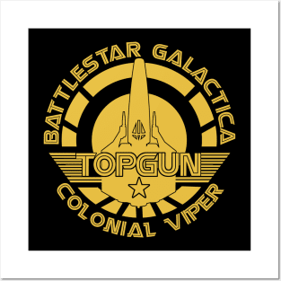 Battlestar Galactica Colonial Viper Topgun Posters and Art